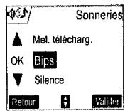 SAGEM D70V - Activer ou désactiver les bips - 1