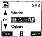 SAGEM D70V - Vider une boîte SMS - 2