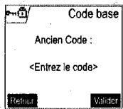 SAGEM D70V - Modifier le code de la base - 2