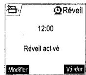 SAGEM D70V - Modifier l'heure du réveil - 3