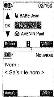 SAGEM D70V - Consulter le répertoire - 5