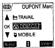 SAGEM D70V - Modifier une fiche - 4