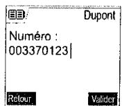 SAGEM D70V - Modifier une fiche - 3