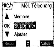 SAGEM D70V - Supprimer une méthode téléchargée - 2