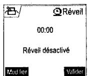 SAGEM D70V - Réglage du réveil - 2