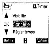 SAGEM D70V - Modifier la sonnerie du timer - 1