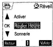 SAGEM D70V - Modifier l'heure du réveil - 1