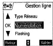 SAGEM D70V - Modifier la durée de flash (touche r) - 1