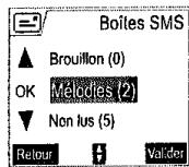 SAGEM D70V - Supprimer un SMS mélodie - 2
