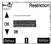 SAGEM D70V - Créer, modifier ou supprimer un préfixe interdit - 2