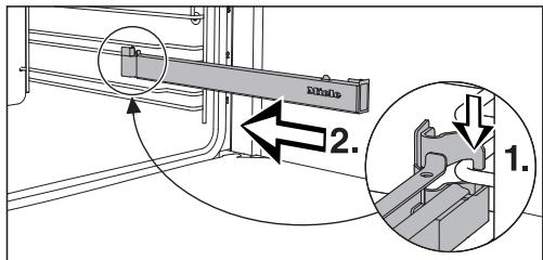 MIELE FOURDGC7665NRB - Monter et démonter les rails coulissant flexiclips - 1