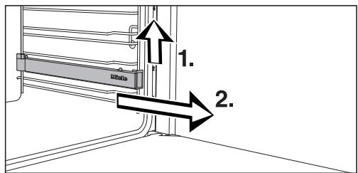 MIELE FOURDGC7665NRB - Monter et démonter les rails coulissant flexiclips - 3