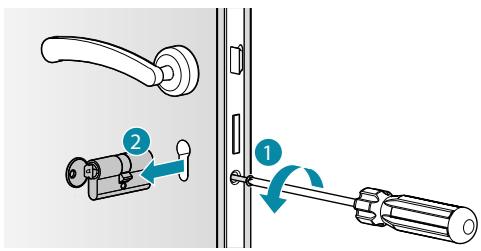 SOMFY 4274164 - A1. Retirez le cylindre existant - 1