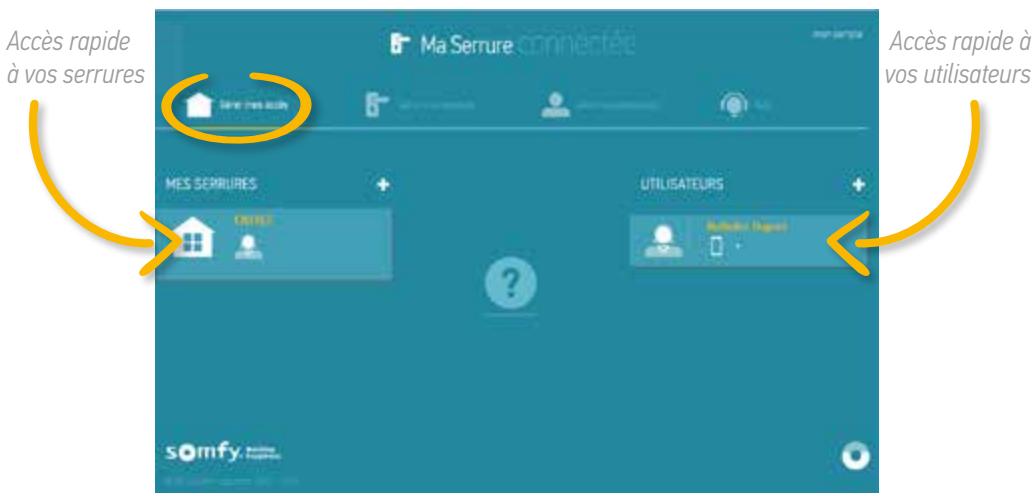 SOMFY 4274164 - - Et un accès rapide à vos serrures et utilisateurs - 1