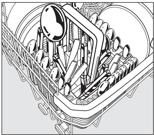 MIELE LAVE-VAISSELLE 5312 - Aménagement du panier à couverts (siprésent) - 1