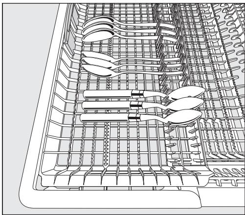 MIELE LAVE-VAISSELLE 5312 - Aménagement du tiroir 3D MultiFlex - 1