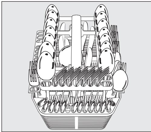 MIELE LAVE-VAISSELLE 5312 - Lave-vaisselle avec panier à couverts - 6