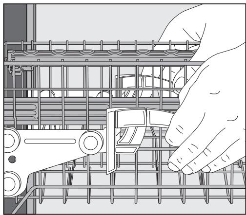 MIELE LAVE-VAISSELLE 5312 - Régler le panier supérieur vers le haut : - 1