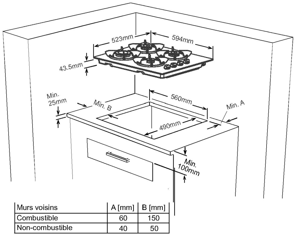 PROLINE PGH465M - Exigences en matière de ventilation - 1
