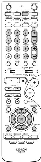 DENON AVR-1803 - Touches de système de tuner d'émission par satellite (DBS) et de télédistribution (cable) - 1