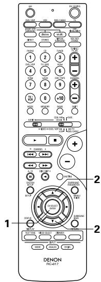 DENON AVR-1803 - Remarque: - 2