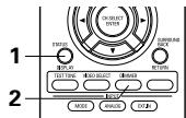 DENON AVR-1803 - Vérification de la source programme actuellement en cours de reproduction, etc. - 1