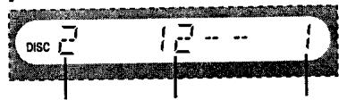 PANASONIC SC-HT75 - Appuyez sur les touches numériques pour sélectionner une plage. - 1