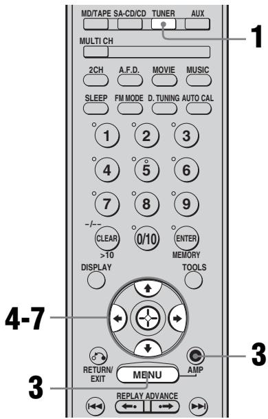 SONY STR-DG 700 - Attribution d'un nom à une station préréglée - 1