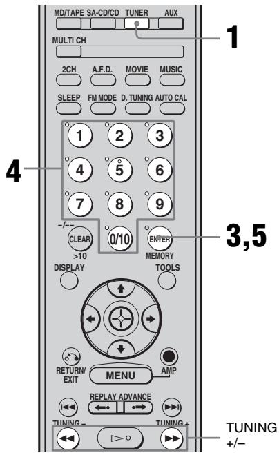 SONY STR-DG 700 - Préréglage des stations de radio - 1