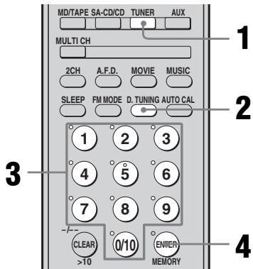 SONY STR-DG 700 - Sélection directe - 1