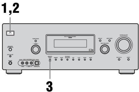 SONY STR-DG 700 - Exécution des opérations de configuration initiale - 1