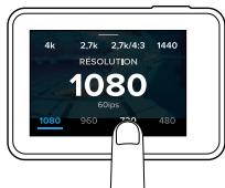 GOPRO ACTIONHERO8BLACK - Navigation a LAIDE de l'ecran tactile - 2