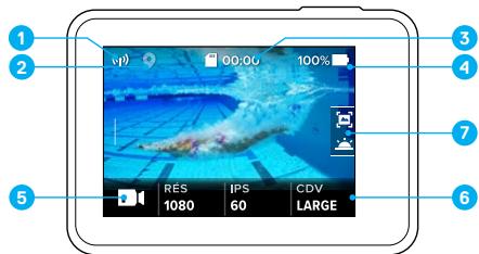 GOPRO ACTIONHERO8BLACK - Écran tactile - 1