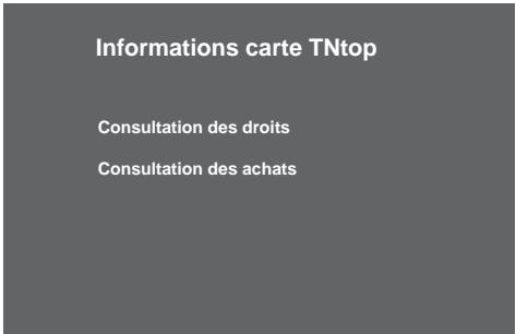 SAGEM ITAD91HDNOIR - Informations carte tntop - 1