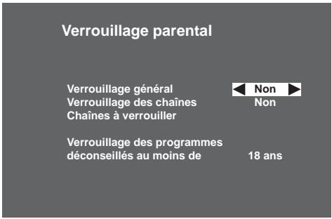 SAGEM ITAD91HDNOIR - Options de verrouillage parental - 1