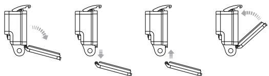 GOPRO HERO 4 SILVER PACK - Pour changer la porte arrière : - 1