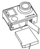 GOPRO HERO 4 SILVER PACK - Pour retirer la batterie : - 2