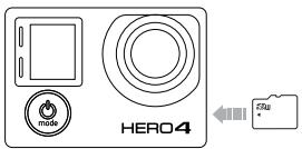 GOPRO HERO 4 SILVER PACK - Insertion ^+ retrait des CARTES microsd - 1