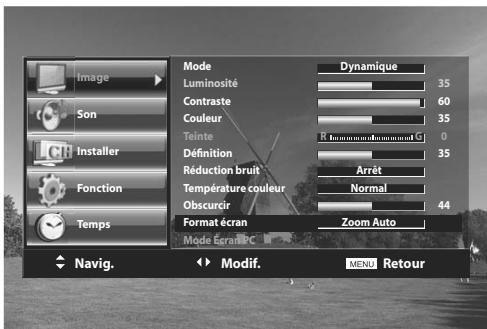 DAEWOO LT 32 61 - Sélectionnez «format écran» dans le menu image. - 2