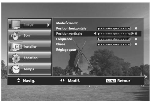 DAEWOO LT 32 61 - Réglage de l'écran en mode PC - 4