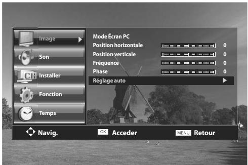DAEWOO LT 32 61 - Réglage de l'écran en mode PC - 8