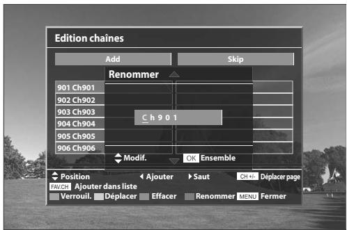 DAEWOO LT 32 61 - Renommer un programme (analogue uniquement). - 2
