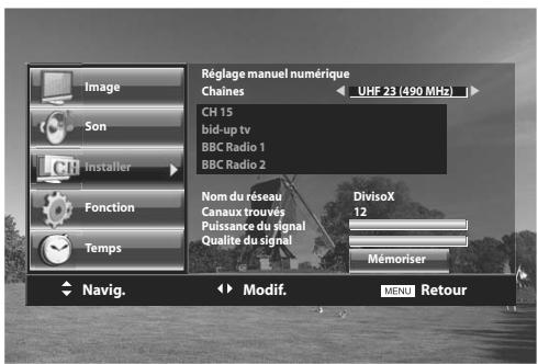 DAEWOO LT 32 61 - Mémorisation d'une chaîne. - 2