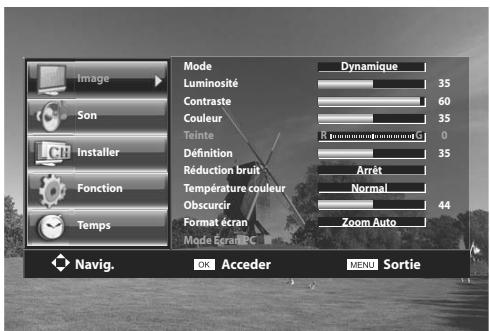 DAEWOO LT 32 61 - Appuyez sur la touche «MENU» et sélectionnez le MENU «installer». - 2