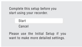 PIONEER DVR 540 HX - ENTER Lancez Setup Navigator. - 1