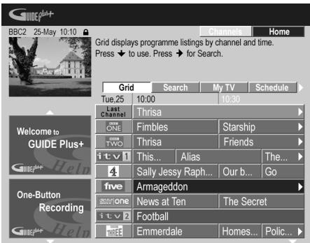 PIONEER DVR 540 HX - Affichez I'ecran GUIDE Plus+. - 1