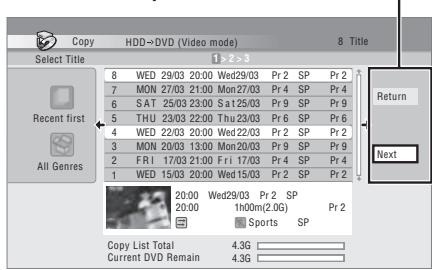PIONEER DVR 540 HX - Appuyez sur  pour afficher le menu des commandes. - 1