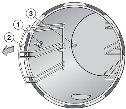 MIELE DG4064L - Comment retirer les grilles-support : - 1