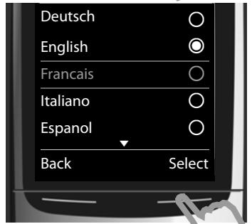 GIGASET C620A - Modification de la langue d'affichage - 4