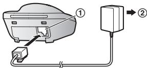 PANASONIC KX-TGH710FRB - Remarques : - 1